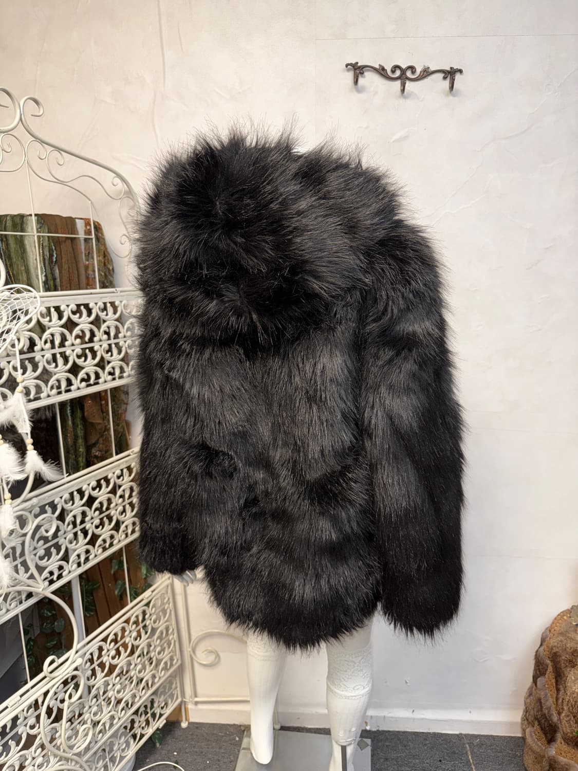 OPEN YY reversible faux fur hood jacket  상품이미지9