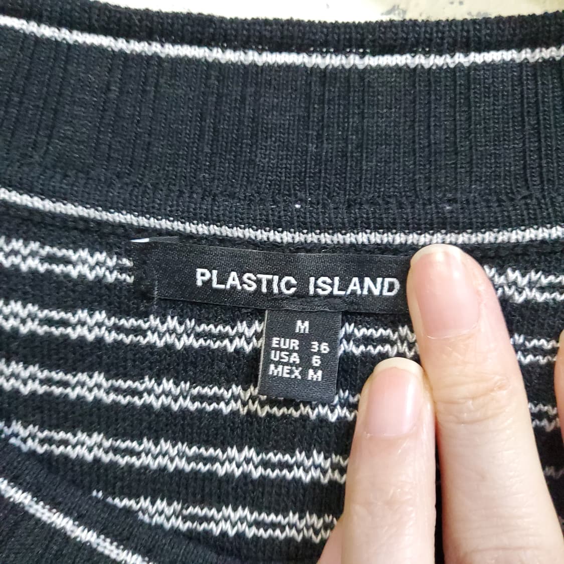 플라스틱아일랜드 스트라이프 가디건  상품이미지4