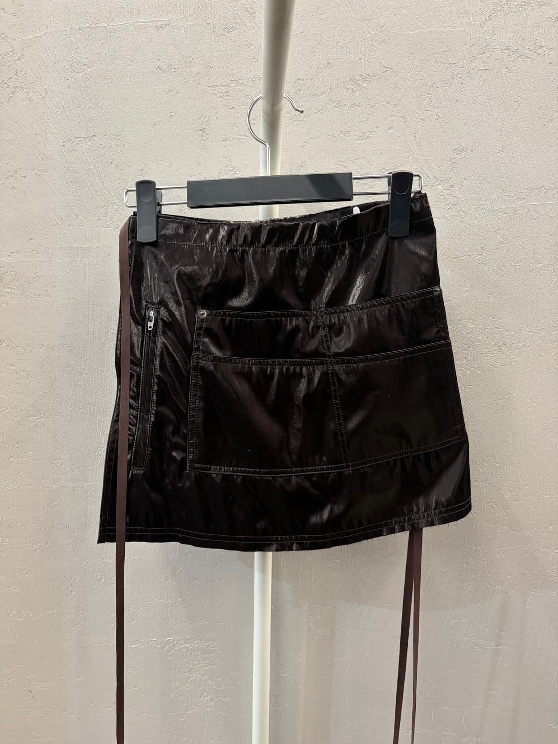 NACHE 투피스 포켓 스커트 팬츠 다크 브라운 1 사이즈 상품이미지4