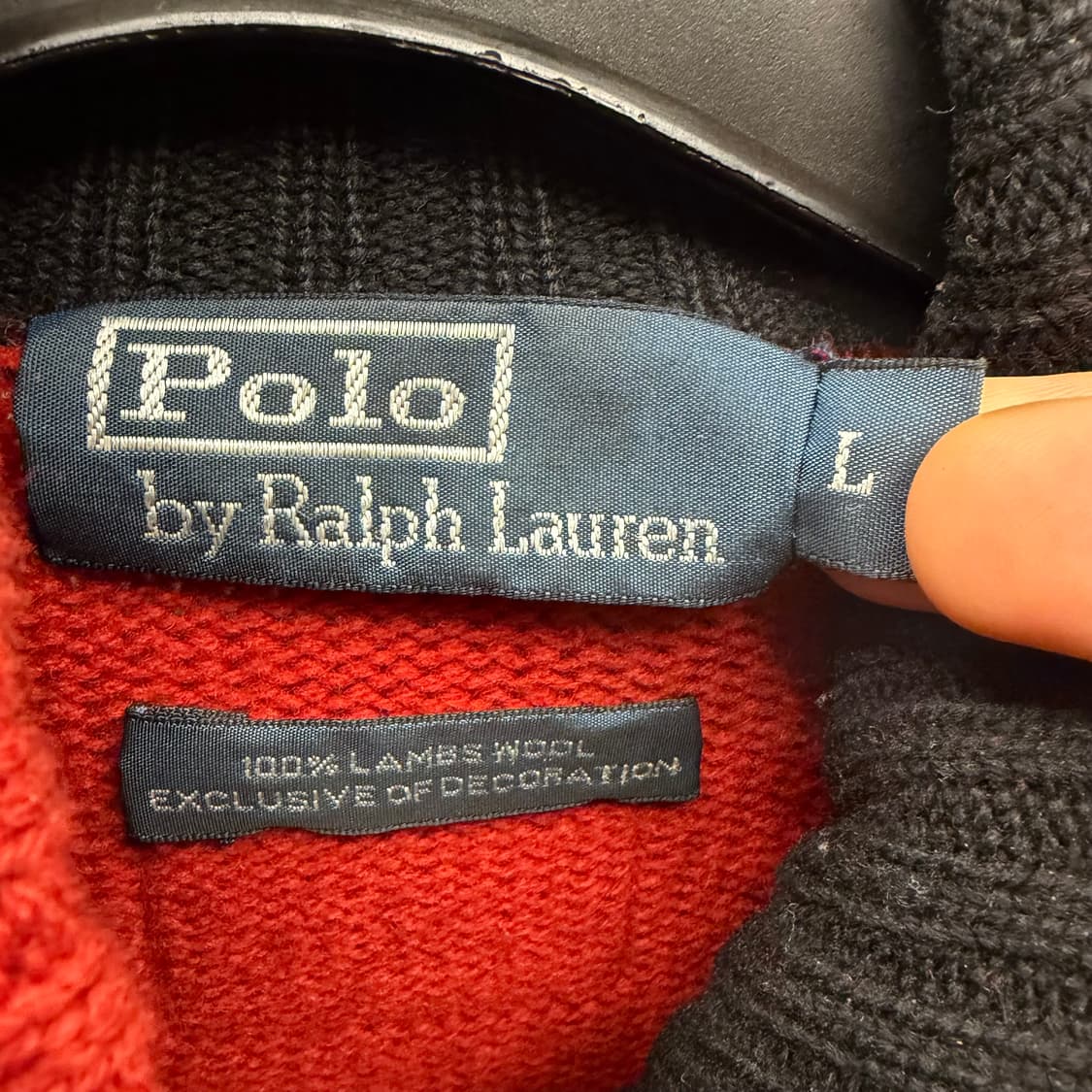 폴로 랄프로렌 빅 포니 스위스 투웨이 니트 집업 자켓 L 상품이미지7