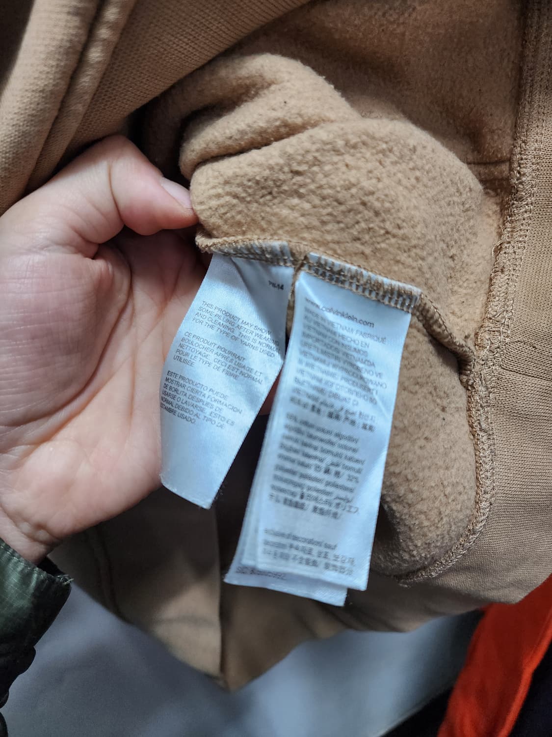 캘빈클라인 CK로고 레터링 후드티  상품이미지5