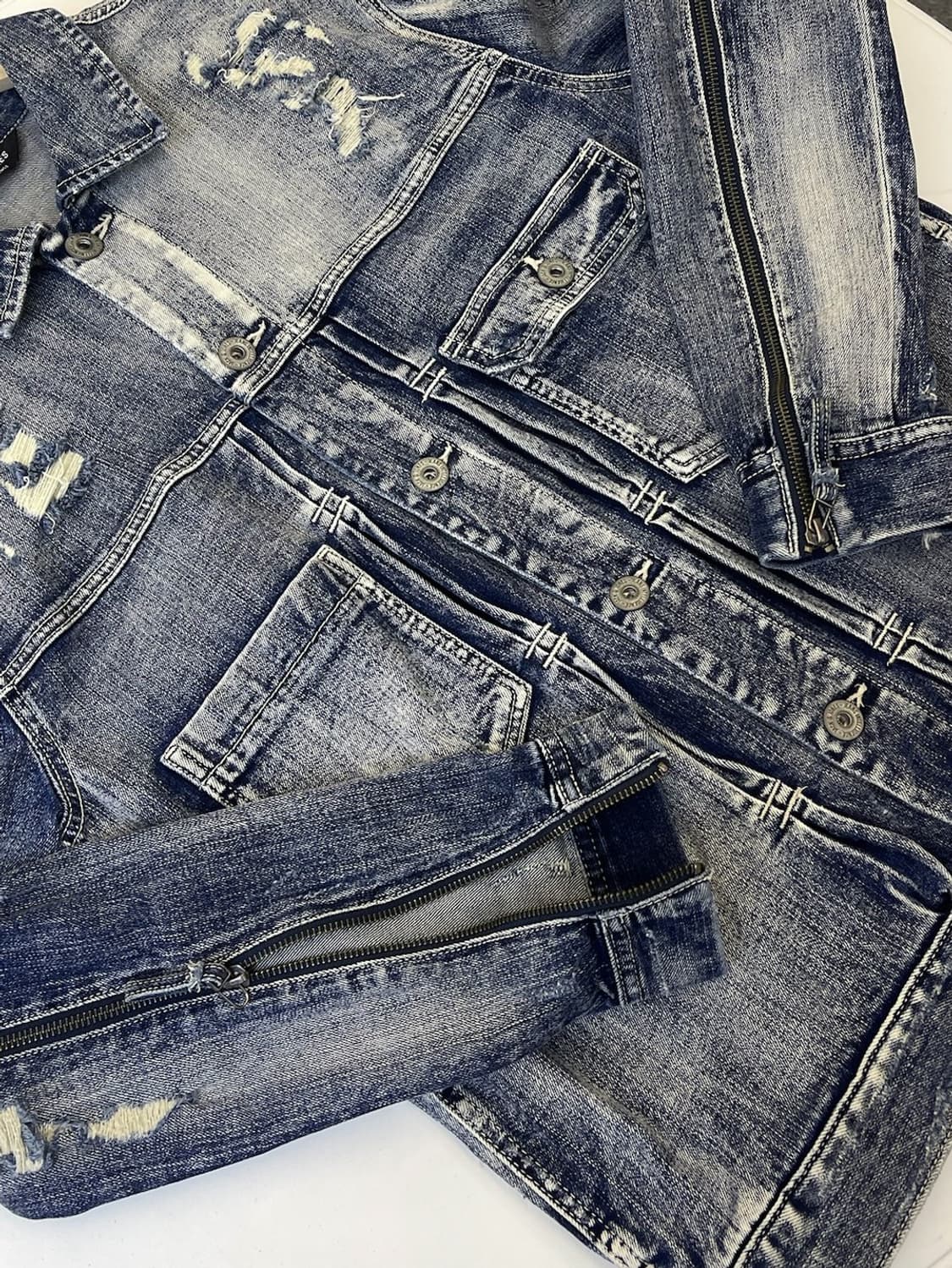 잭앤존스 프로퍼티 디스트레스드 데님 자켓 상품이미지4