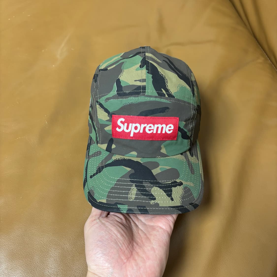 슈프림 캠프캡 모자 박스로고 22fw 벤틸 우드랜드 카모 상품이미지2