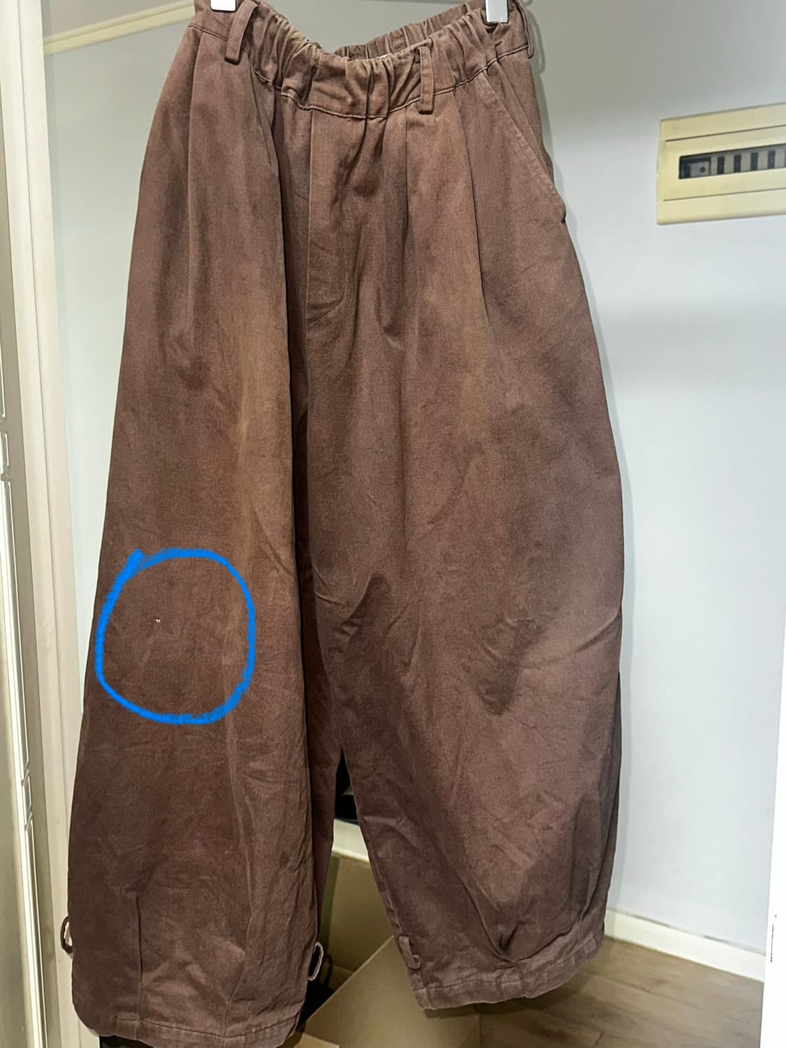 2) 말렌 루프 벌룬팬츠 브라운 상품이미지2