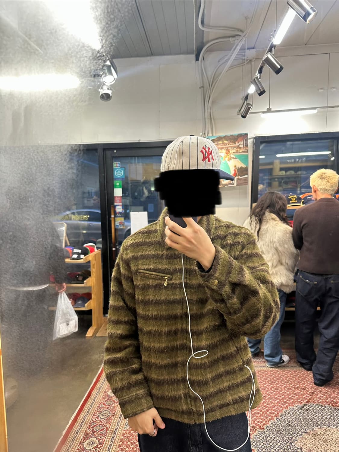 [급처]Brushed Wool Check Jacket Dark Brown 상품이미지3