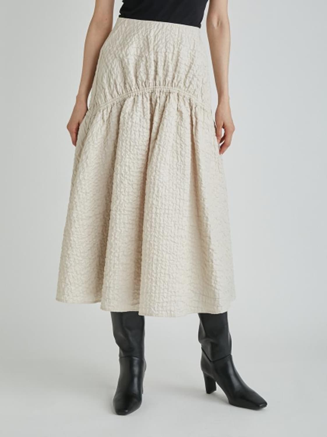 밀라오웬 엠포스커트 아이보리 상품이미지1