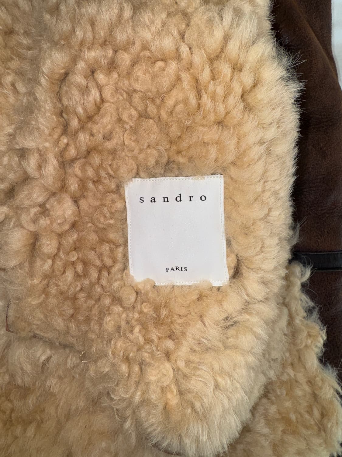 산드로 양가죽 무스탕 상품이미지8