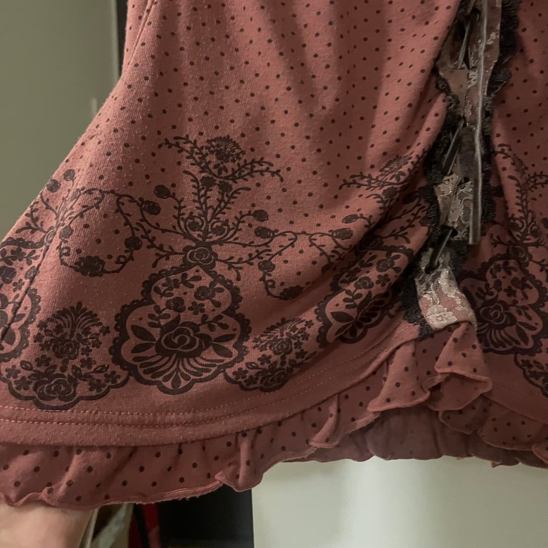 엑시즈팜 여리핏 겨울 리본도트 티셔츠 상품이미지8