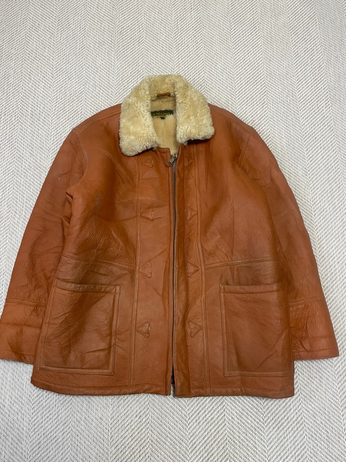 라 마제스트 B-3 리얼 무통 시어링 자켓 J03415 상품이미지3