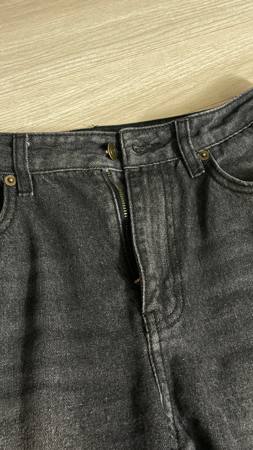 나이스고스트클럽 사이드패널 부츠컷 데님 블랙 (M) 상품이미지6