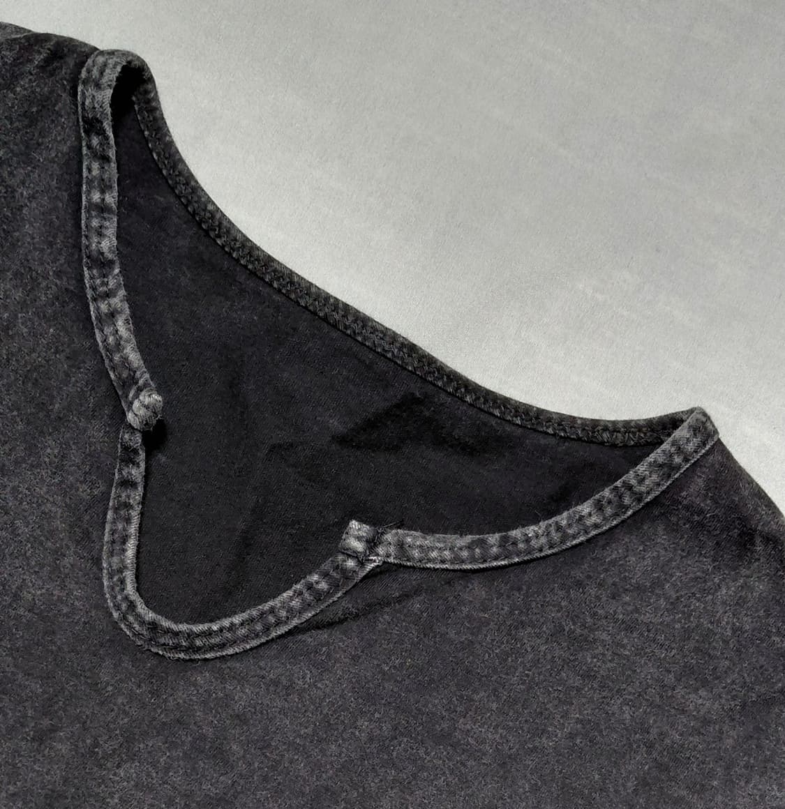 (F) 일본 빈티지 CRYX 피그먼트 셔링 노치넥 티셔츠 상품이미지5