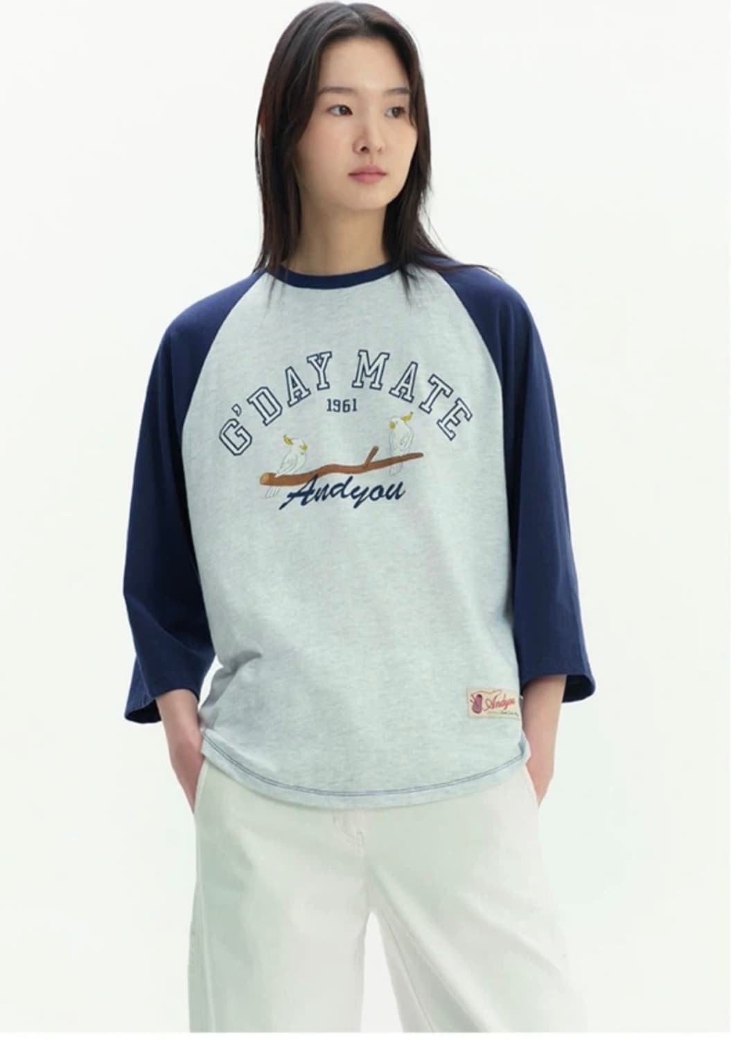 가격내림 ! 앤유 그다이마잇 아트워크 래글런 티셔츠 (2사이즈) 상품이미지1