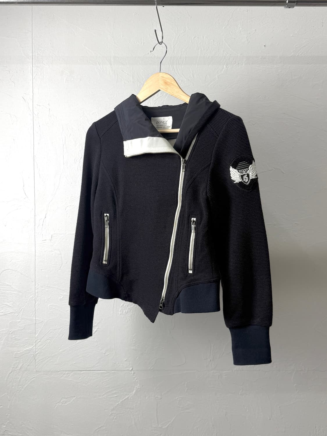 Doney 투웨이 비대칭 후드 자켓 상품이미지1