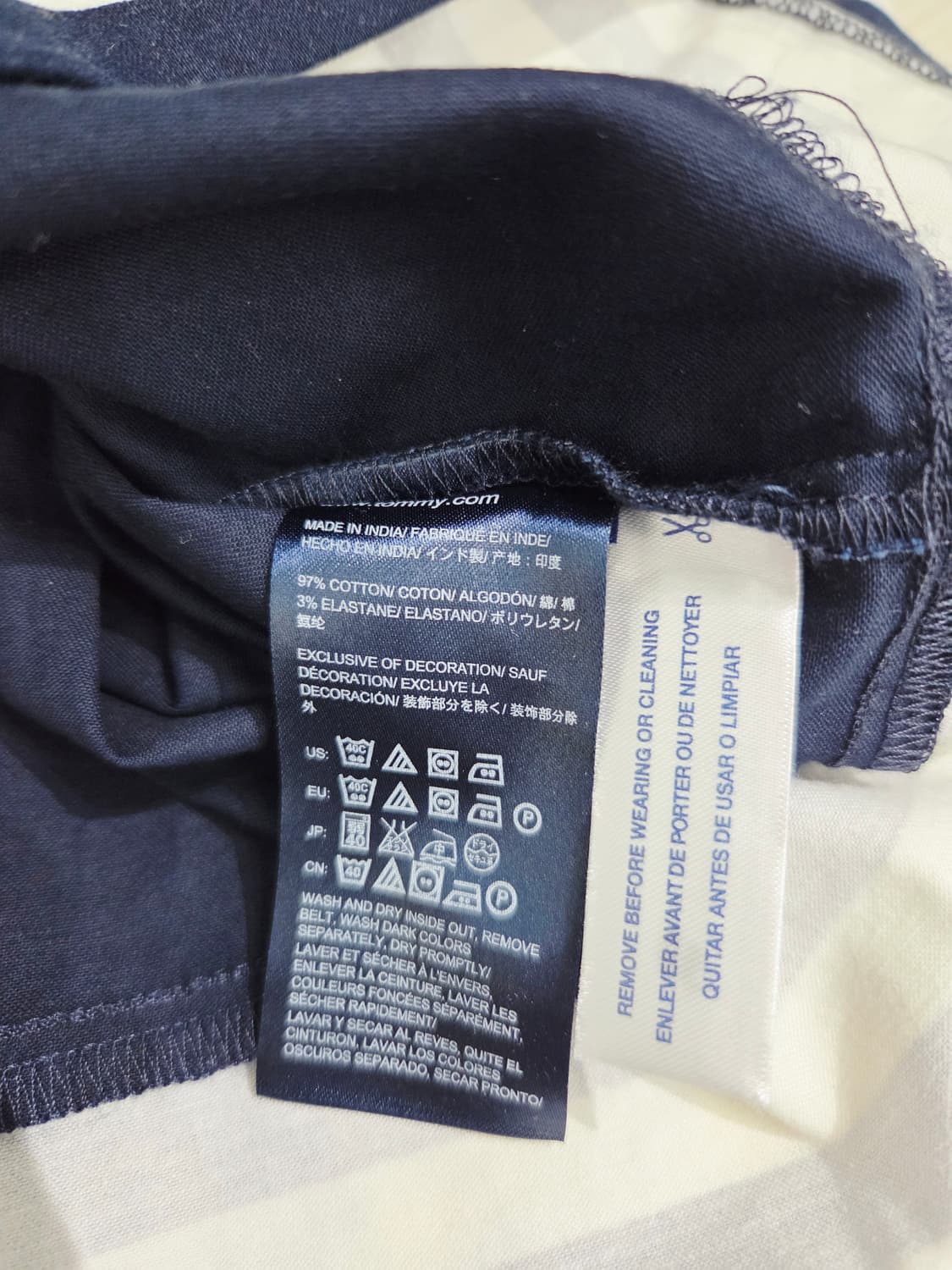 타미힐피거 네이비 민소매 드레스_호칭2 상품이미지8