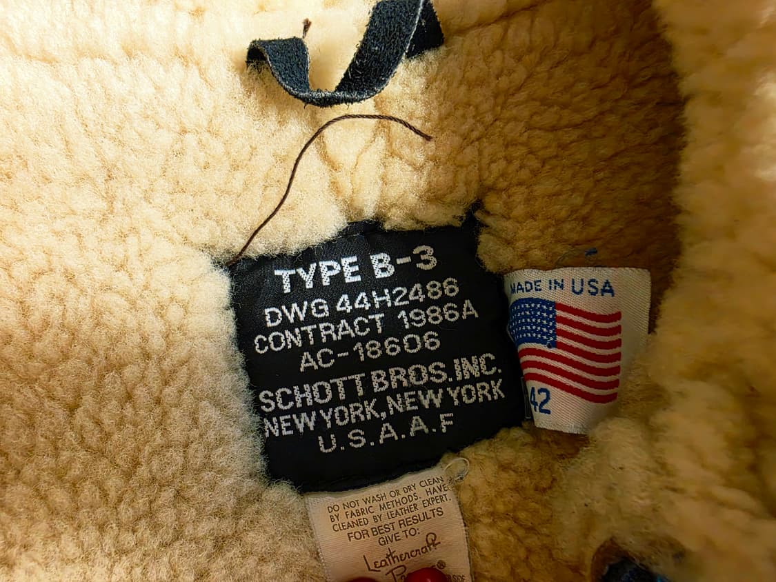 schott B-3 무스탕 상품이미지3