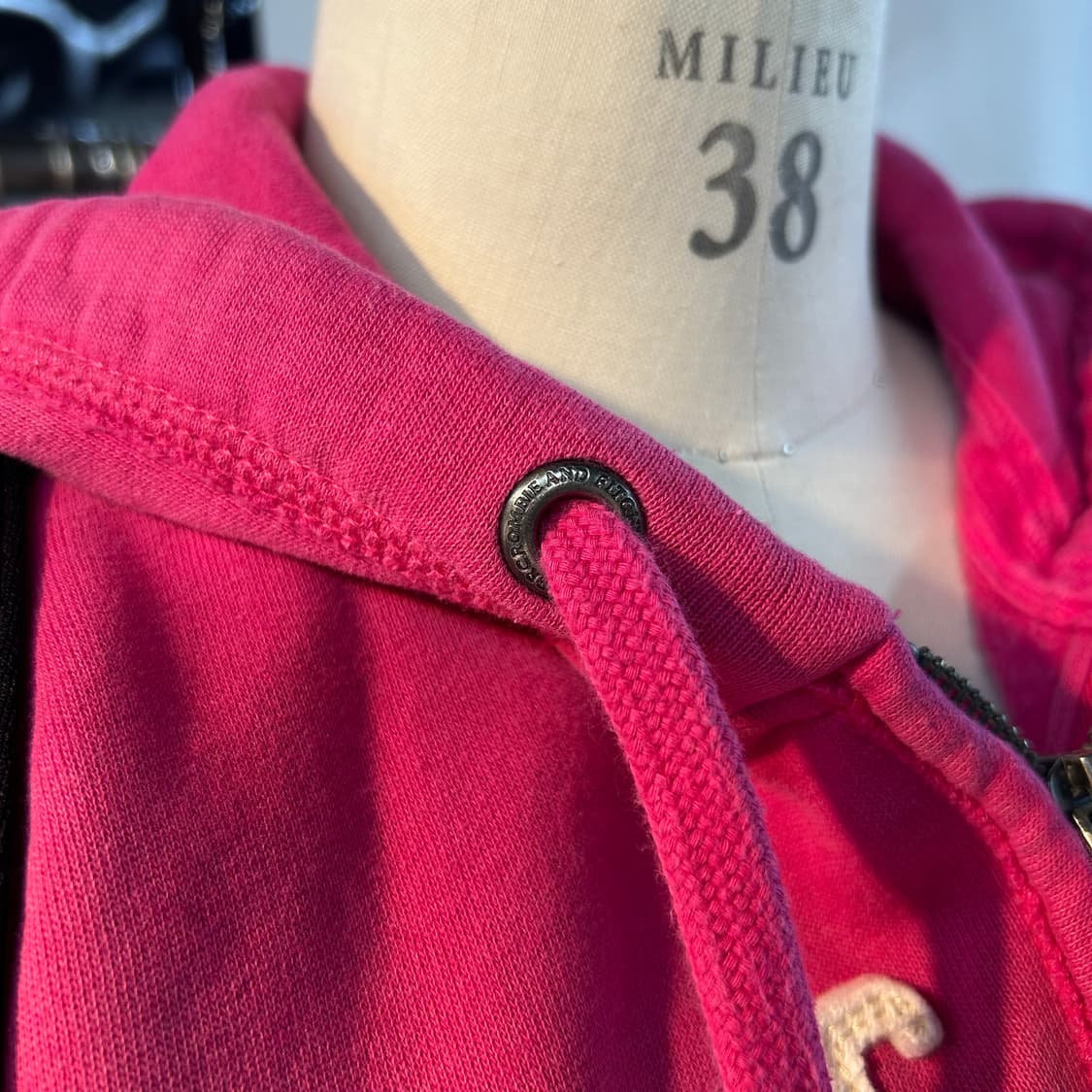 Abecrombie Pink Zip-Up Hoodie 상품이미지5