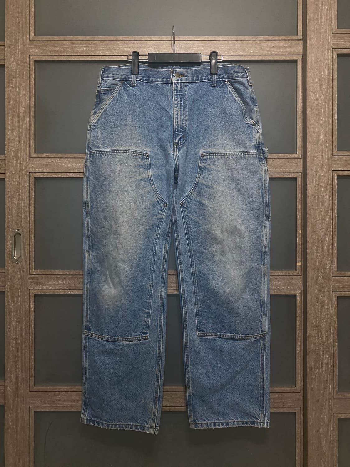 [38X32] 칼하트 빈티지 더블니 B73 데님 팬츠 상품이미지1