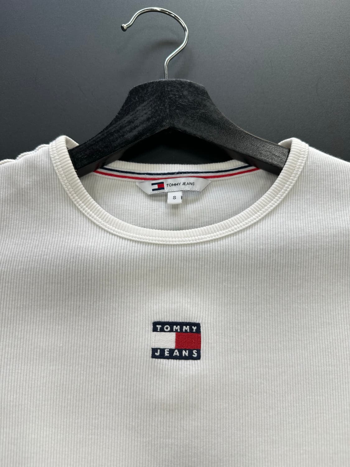 타미힐피거 진스 골지 반팔티셔츠 상품이미지5