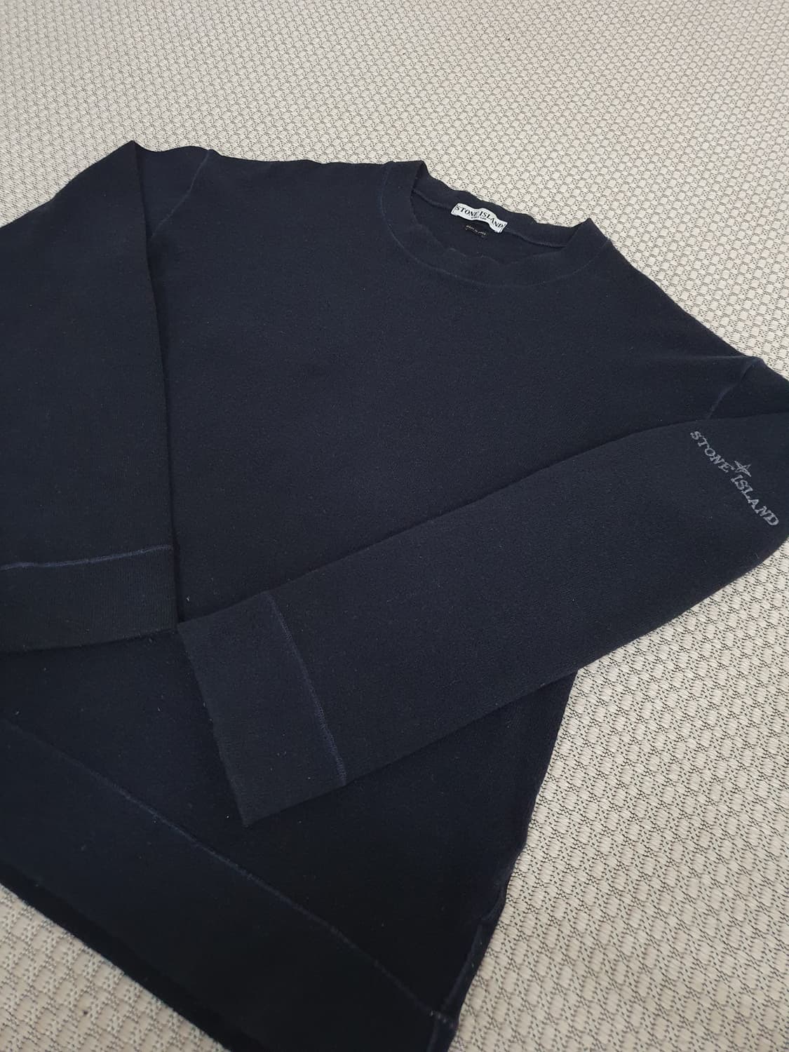 90s 자수 스펠아웃 네이비 니트 상품이미지3