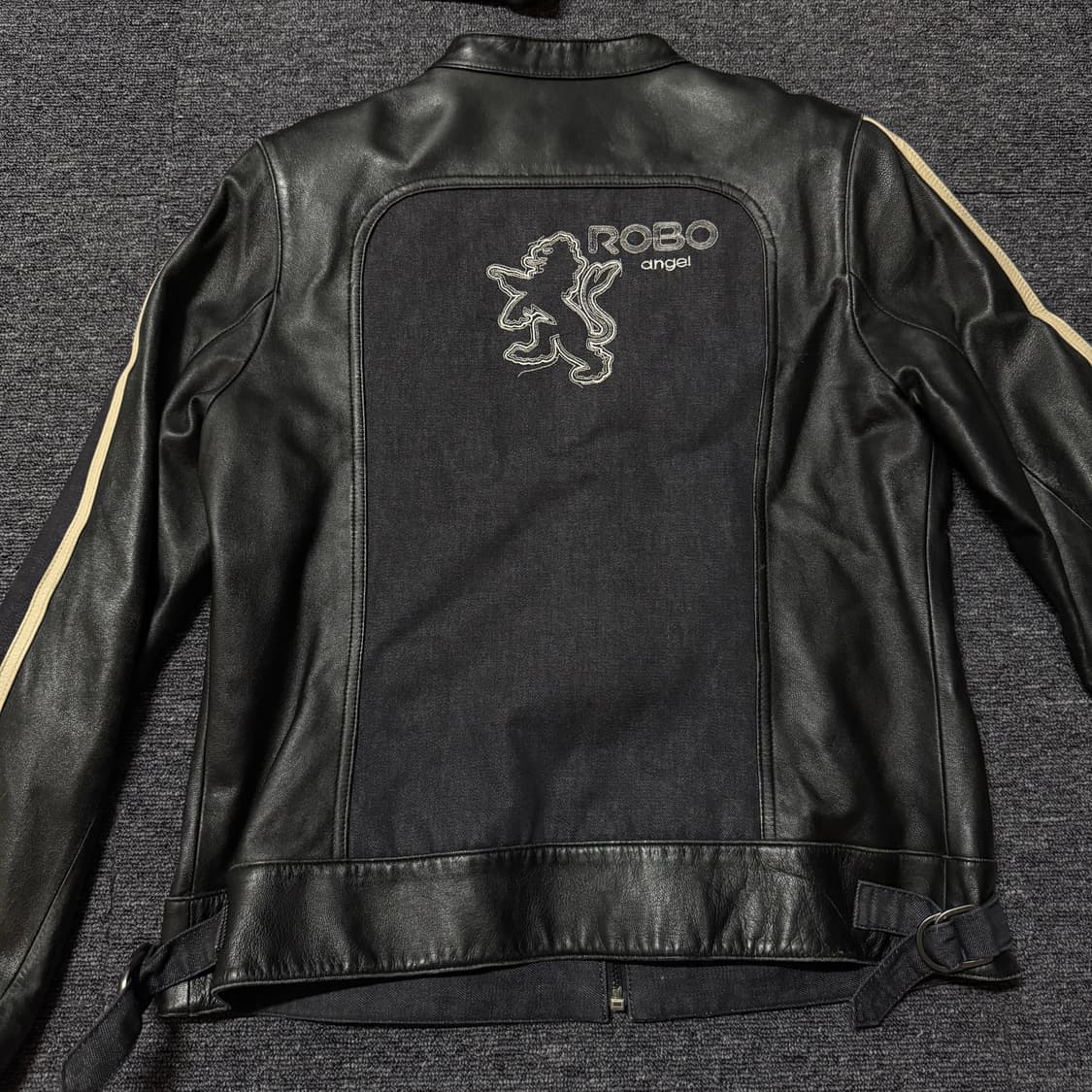 ROBO 빈티지 램스킨 레이싱 가죽자켓 상품이미지2
