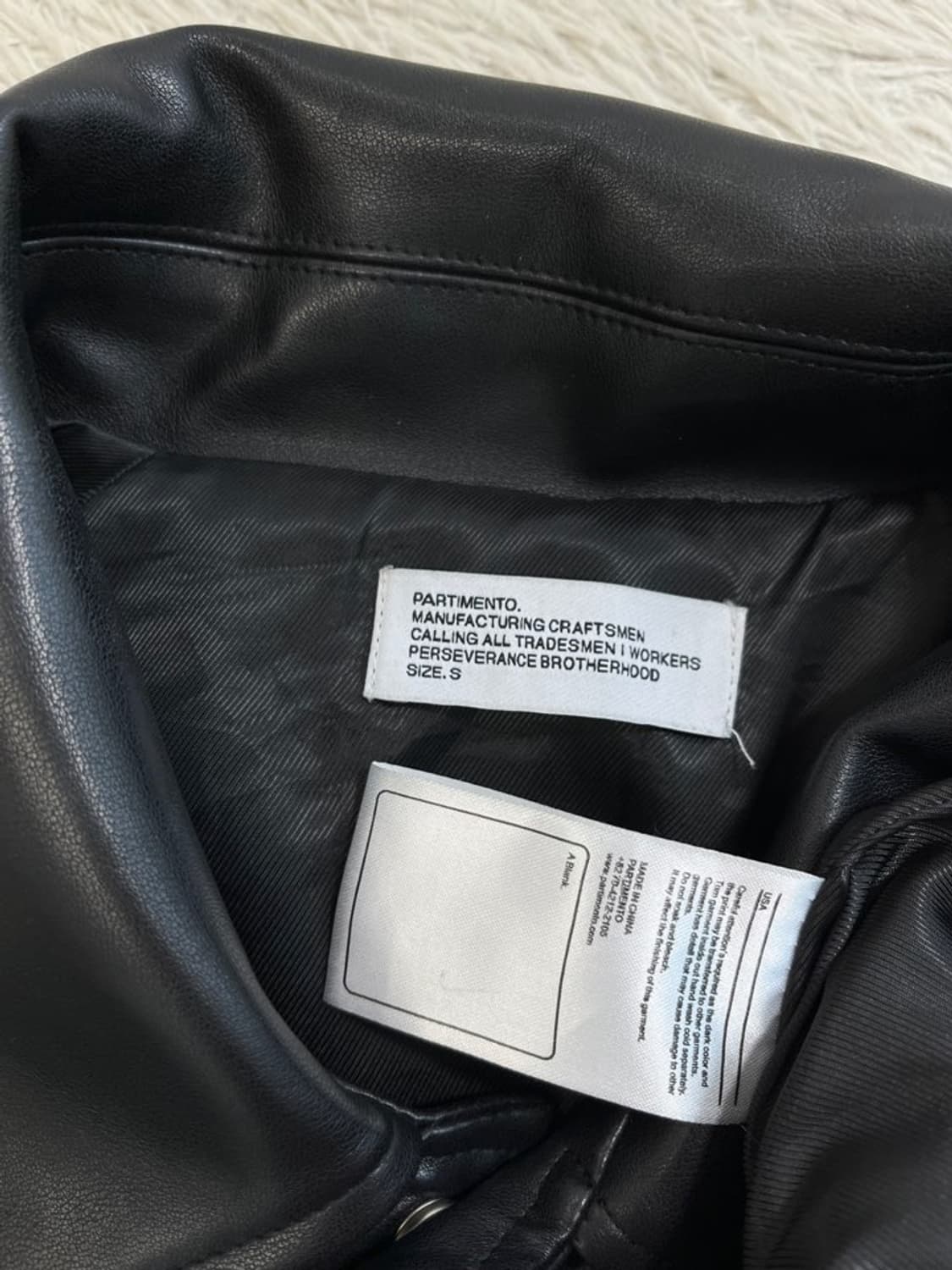 파르티멘토 가죽 스냅 자켓/#2677 상품이미지4