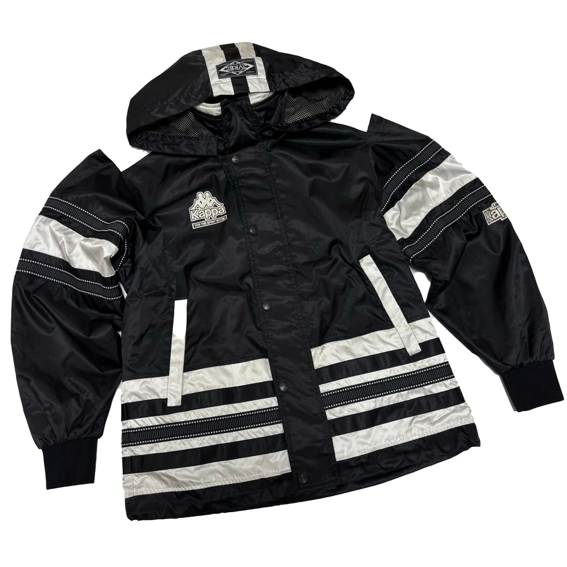 카파(Kappa) 올드스쿨 90s 라인 디테일 후드 자켓 상품이미지1