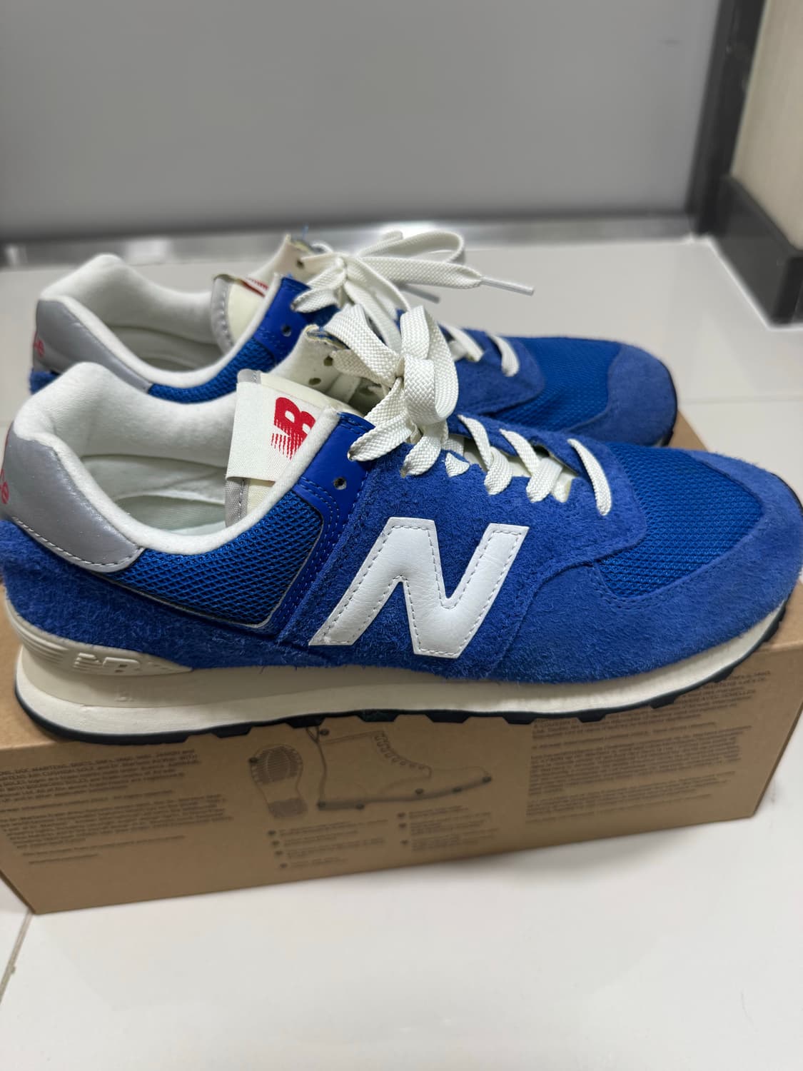 [275] 뉴발란스 574 헤리티지 블루 화이트 상품이미지2