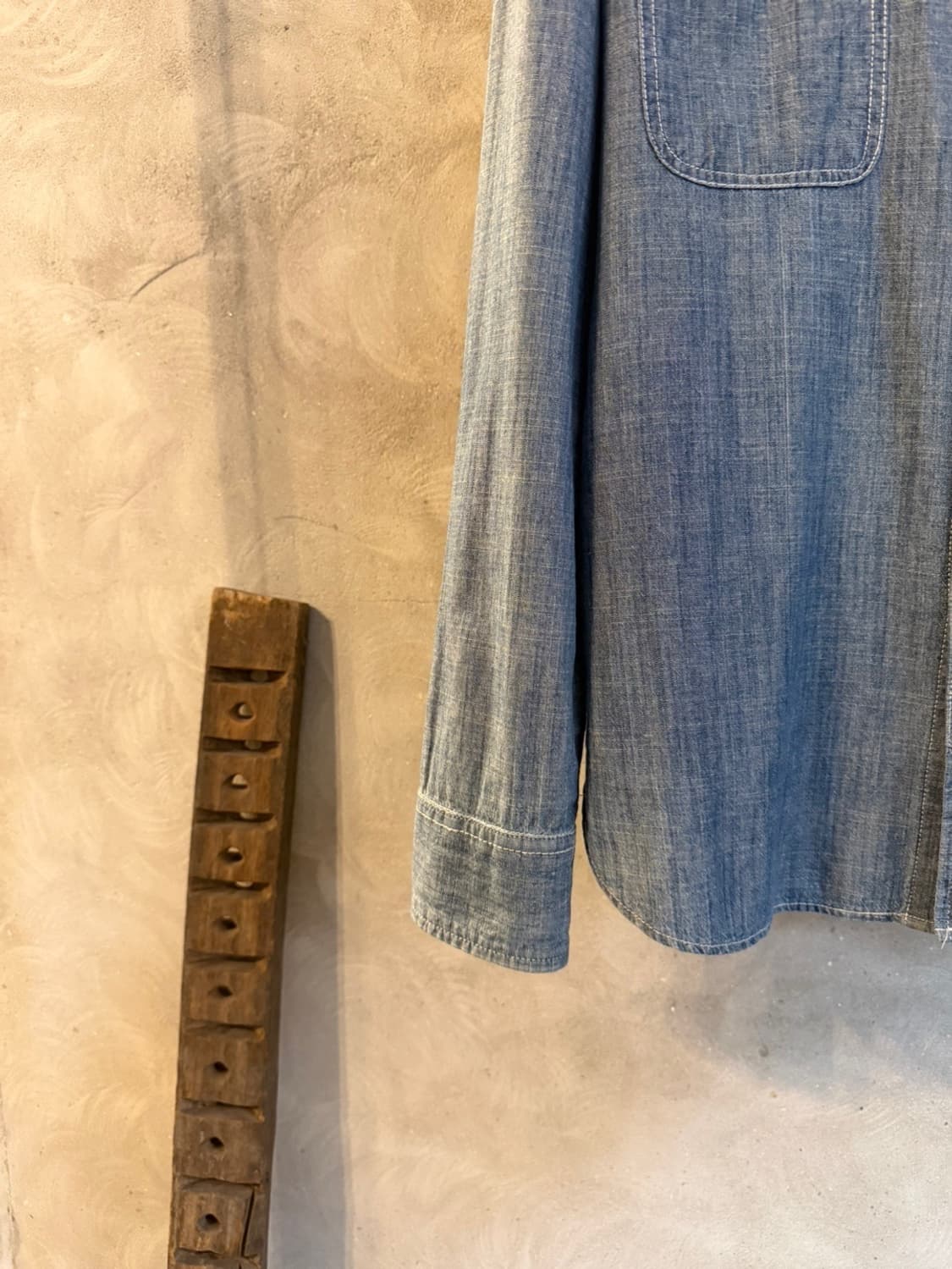 오베이 샴브레이 셔츠 남성100 상품이미지5