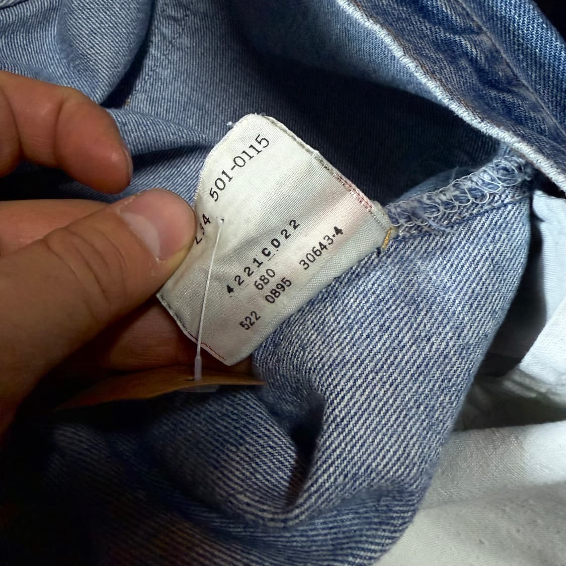 90‘s 리바이스 501 스트레이트 핏 데님 팬츠 36 상품이미지6
