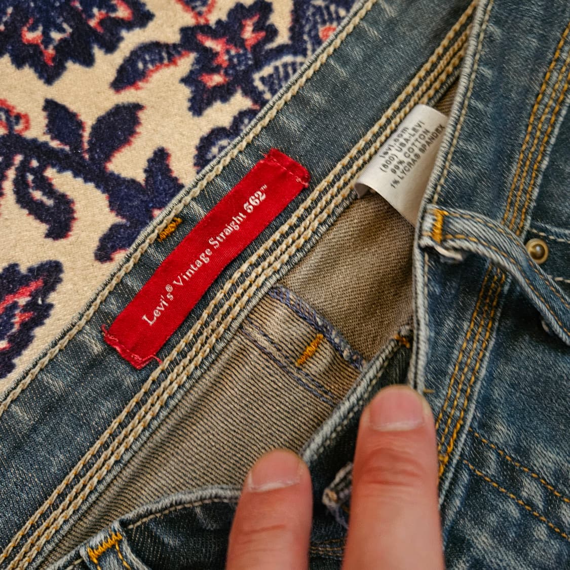 리바이스(Levis) 빈티지 컬렉션 빽 포켓 스트레이트 데님팬츠 상품이미지7
