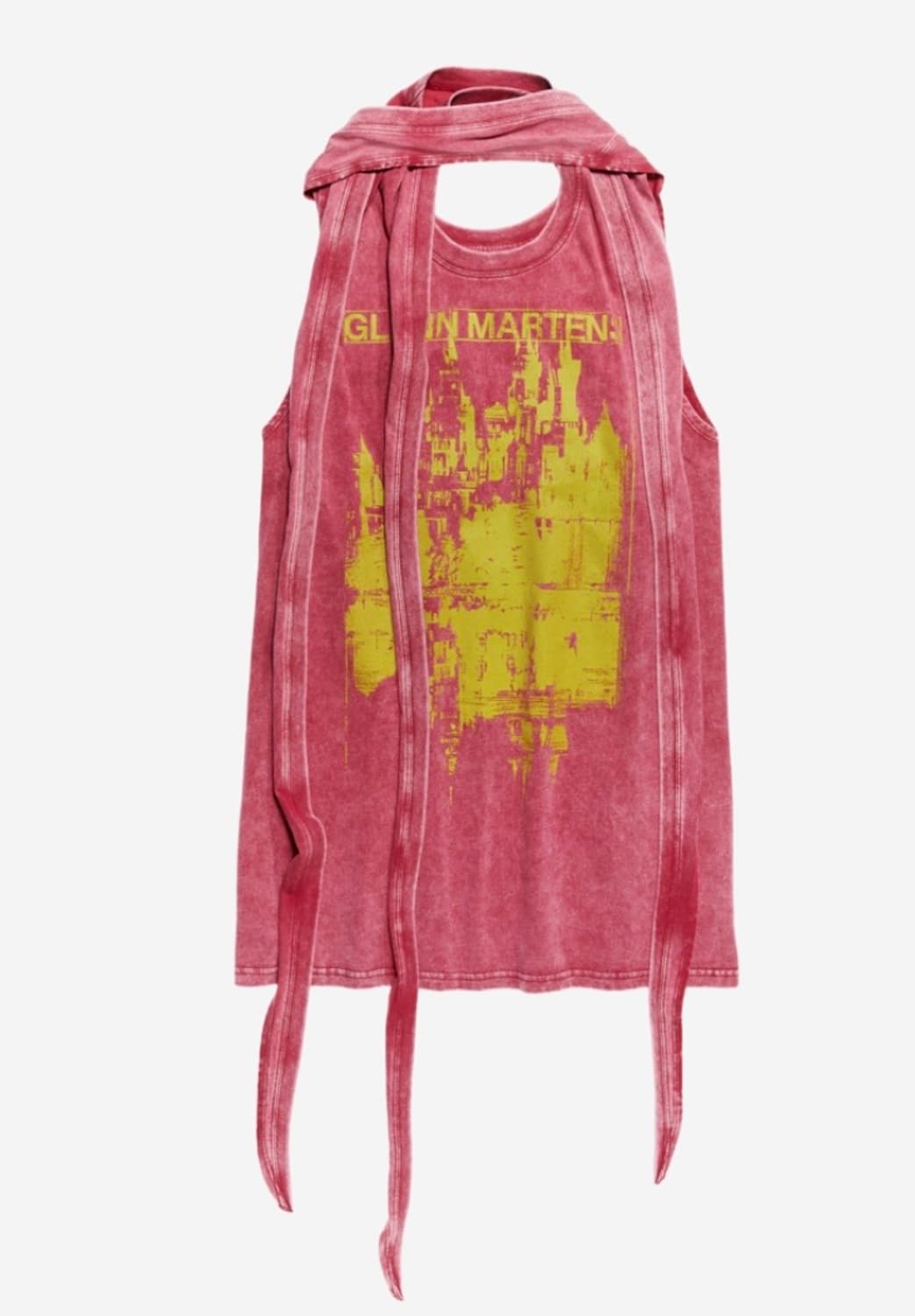 H&M x 글렌 마틴스 타이 디테일 미니 드레스 레드 xs 상품이미지1