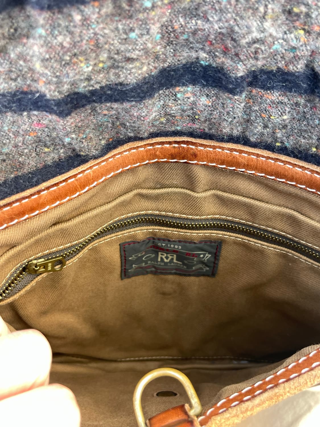 RRL 더블알엘 레더 크로스백  상품이미지4