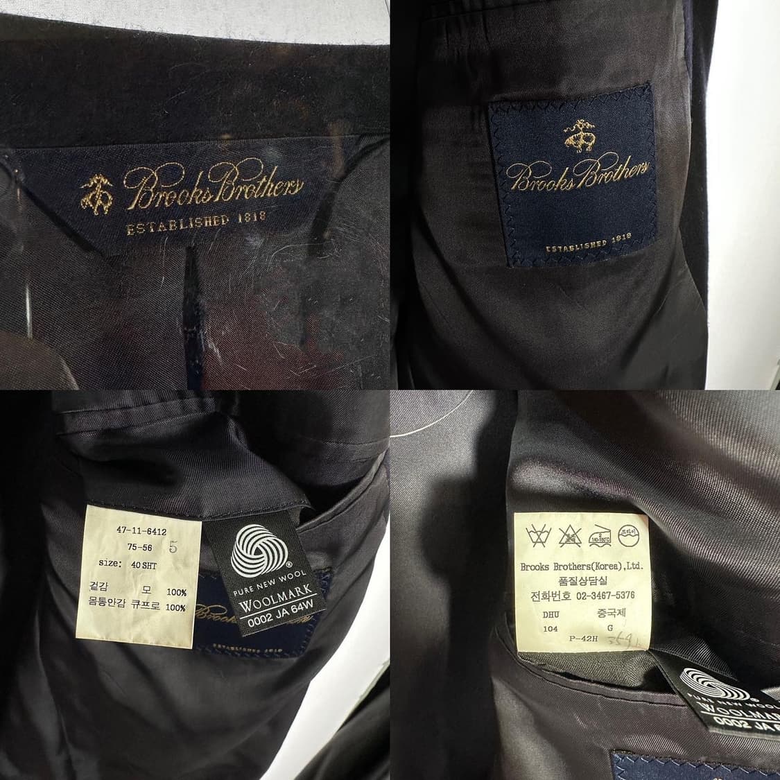 브룩스 브라더스 금장 버튼 싱글 블레이저 상품이미지6