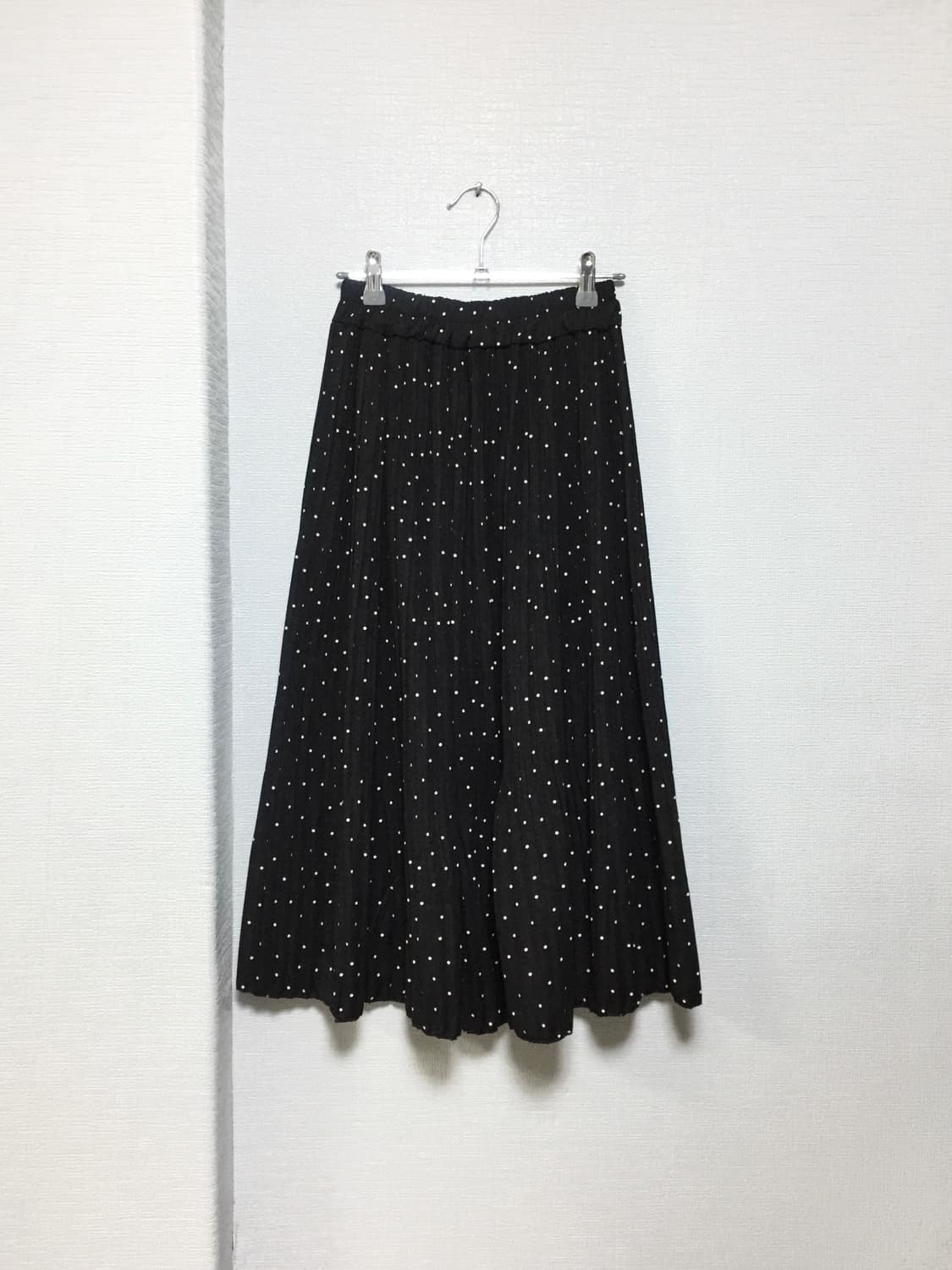 Japanese vintage dot pleats skirt 상품이미지3