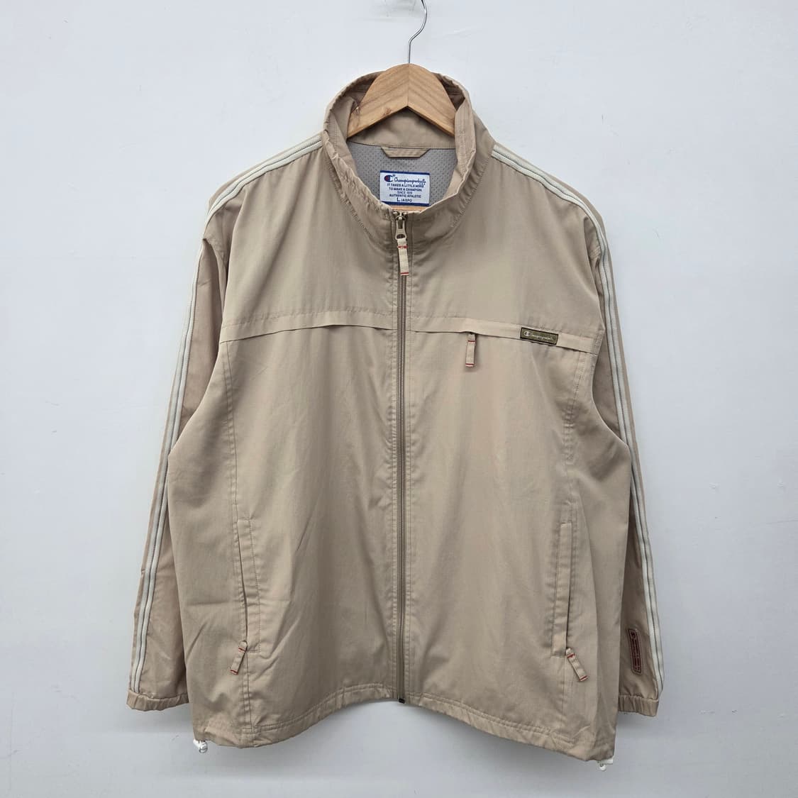 챔피온 라인드 트랙 자켓 베이지 남L 상품이미지2