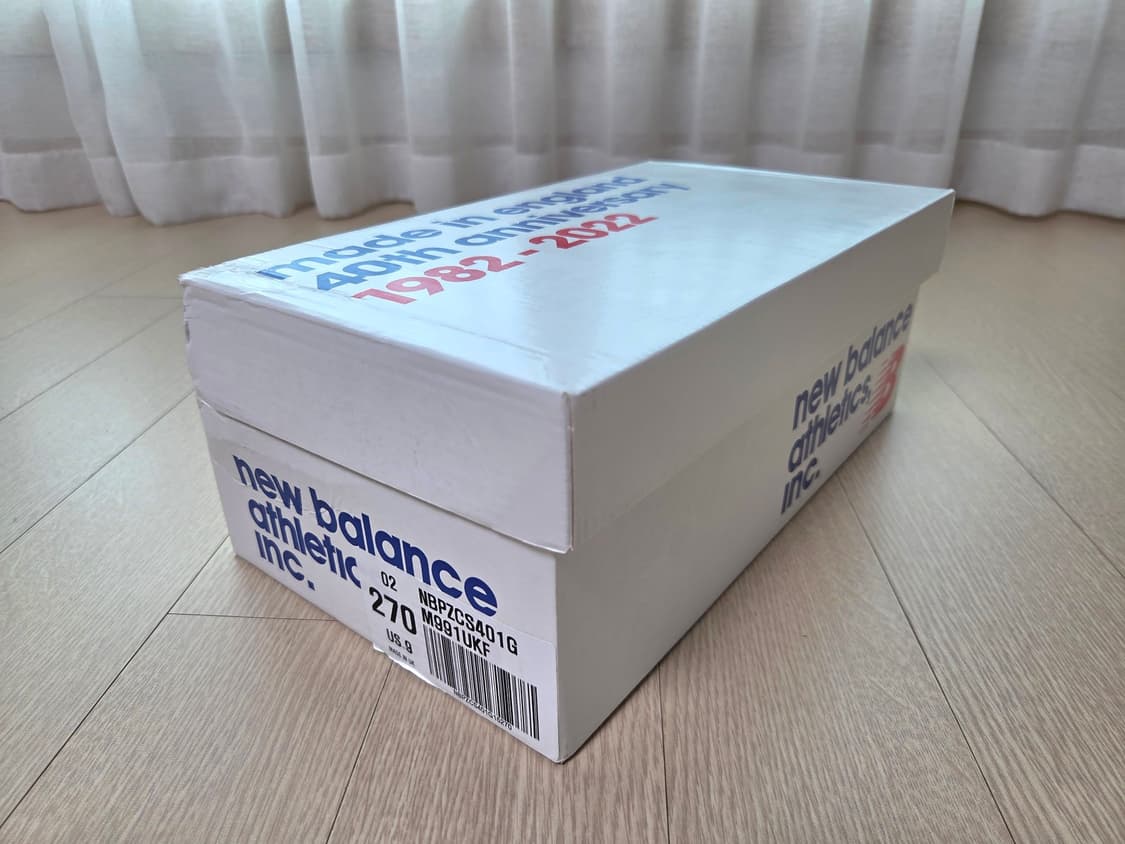 뉴발란스 991 Made In UK 40주년 그레이 270 size 상품이미지8