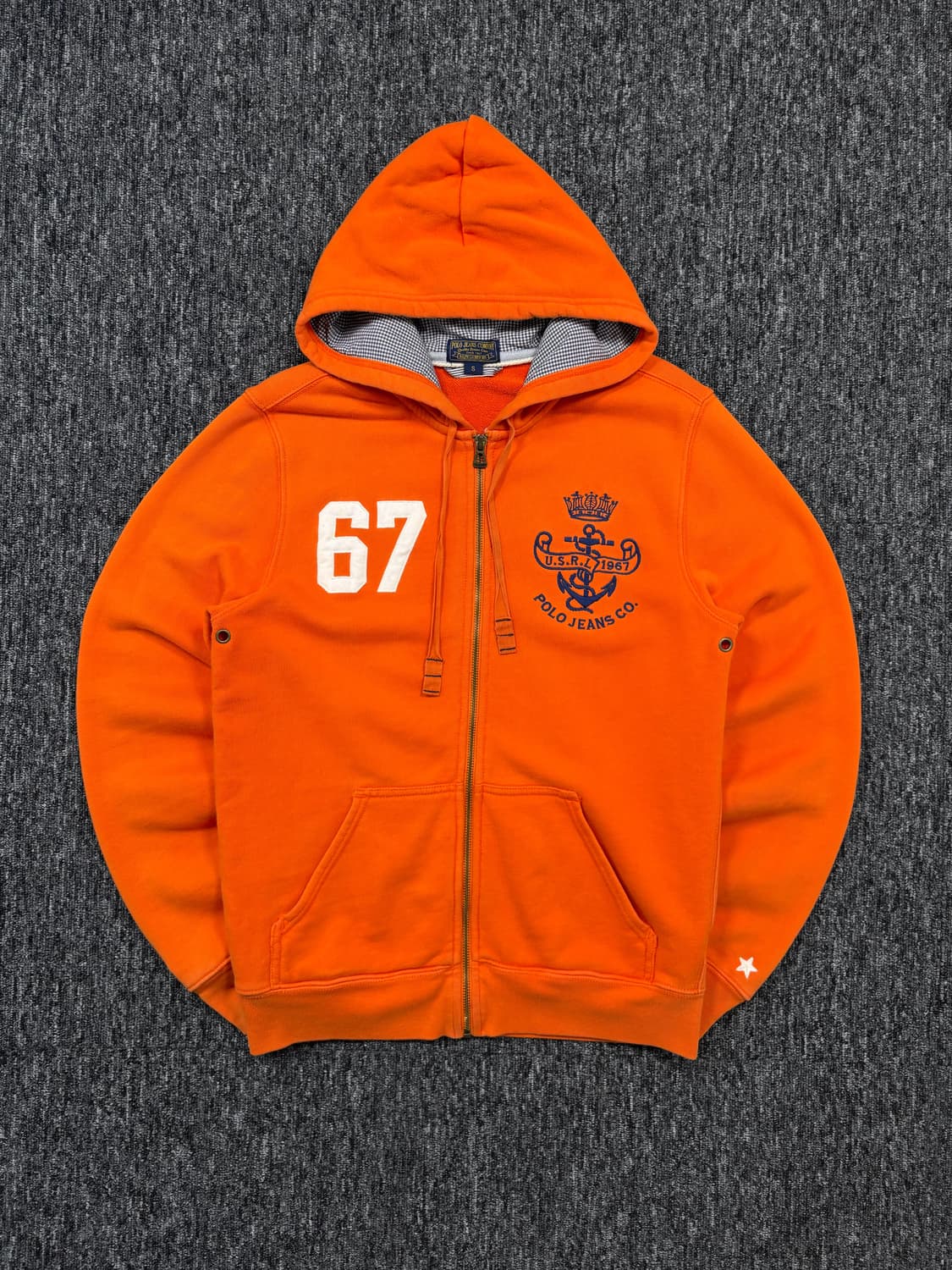 폴로진스 오렌지 후드집업 상품이미지3