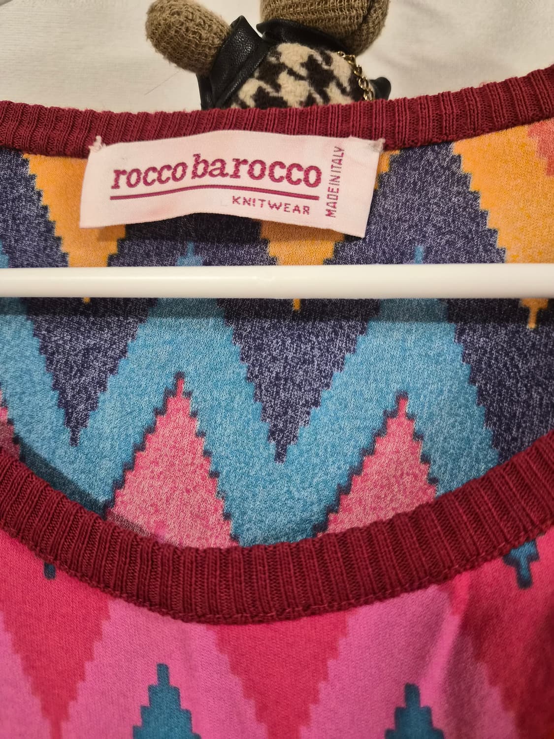 로코바로코(Roccobarocco) 정품 지그재그 니트 반팔 상품이미지2
