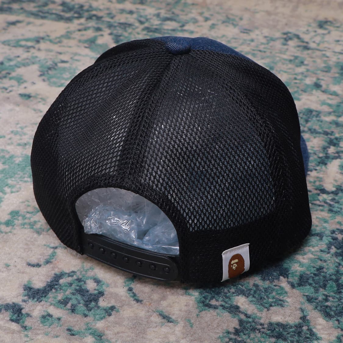 Bape 베이프 22SS 인디고 메쉬 트러커캡 모자 상품이미지3