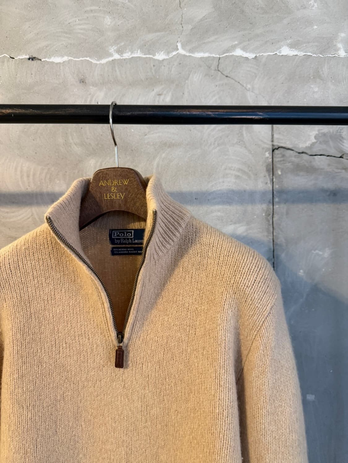 폴로 랄프로렌 쿼터짚 짚업 니트 100 상품이미지4