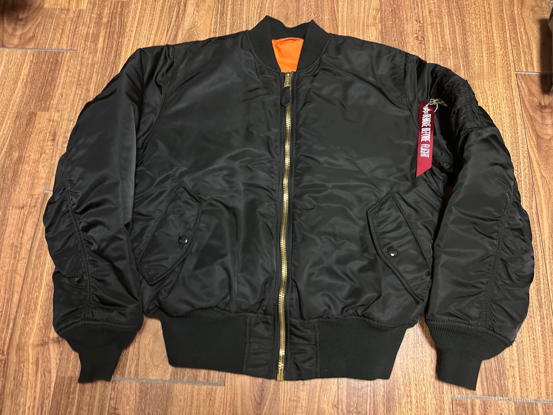 M 알파인더스트리 ma-1 블랙 상품이미지1