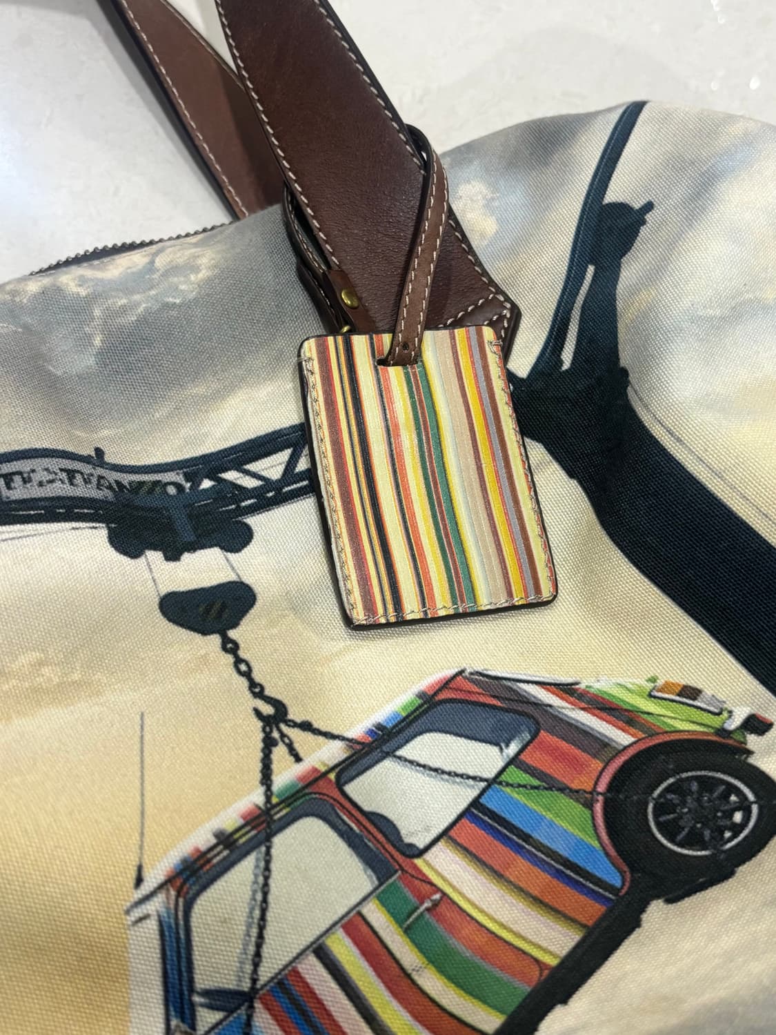 폴스미스 멀티 스트라이프 프린팅 보스턴백 상품이미지2