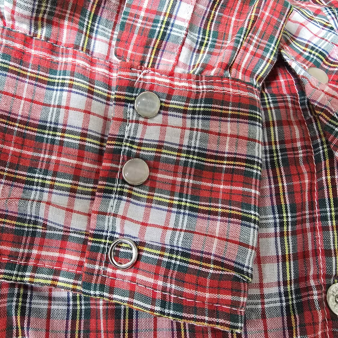 90s USA Vintage 체크 웨스턴셔츠 상품이미지5