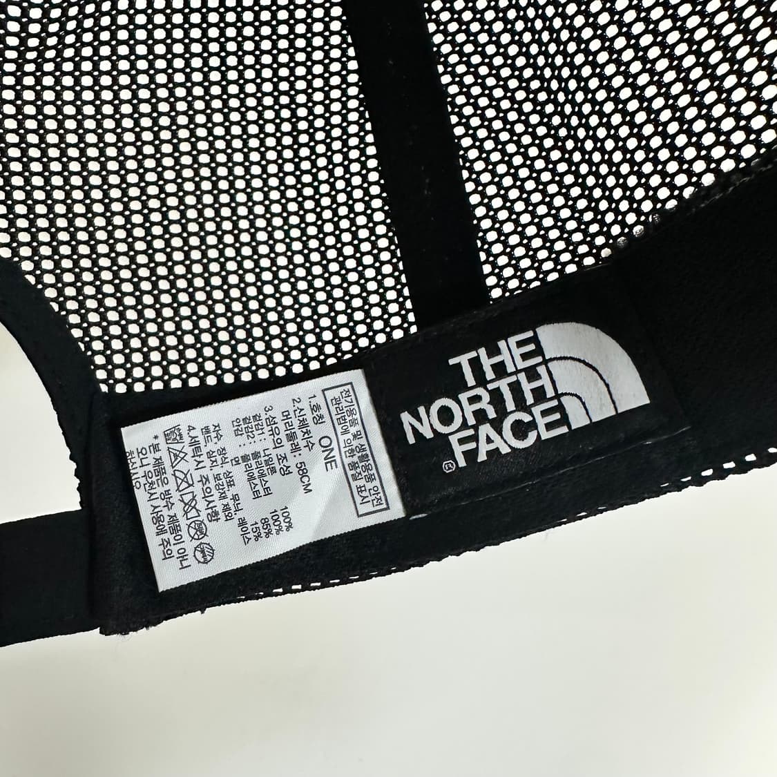 노스페이스 블랙 메쉬캡 모자 58cm 상품이미지7