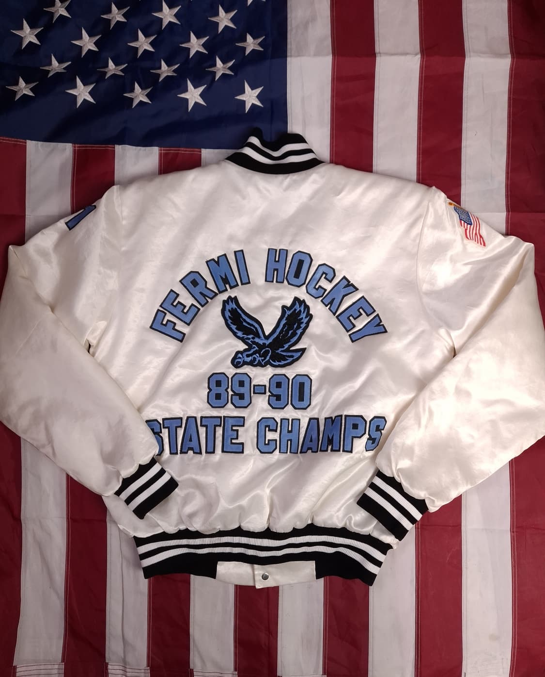 특A 오리지날 미국제조 Fermi Hockey 빈티지 바시티 자켓 상품이미지1