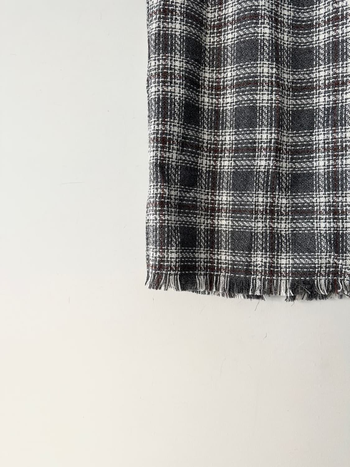 Tartan check tassel skirt / grey 상품이미지7