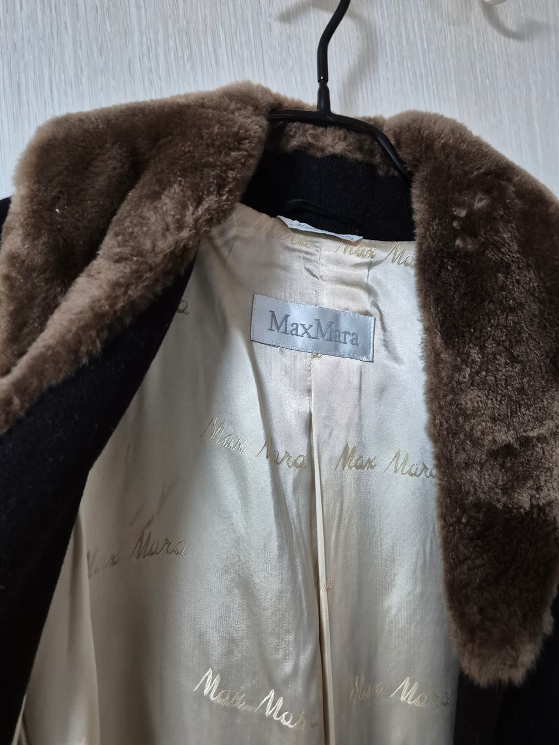 (정품) 막스마라 울코트 카라퍼 코트 90s  42사이즈 상품이미지5