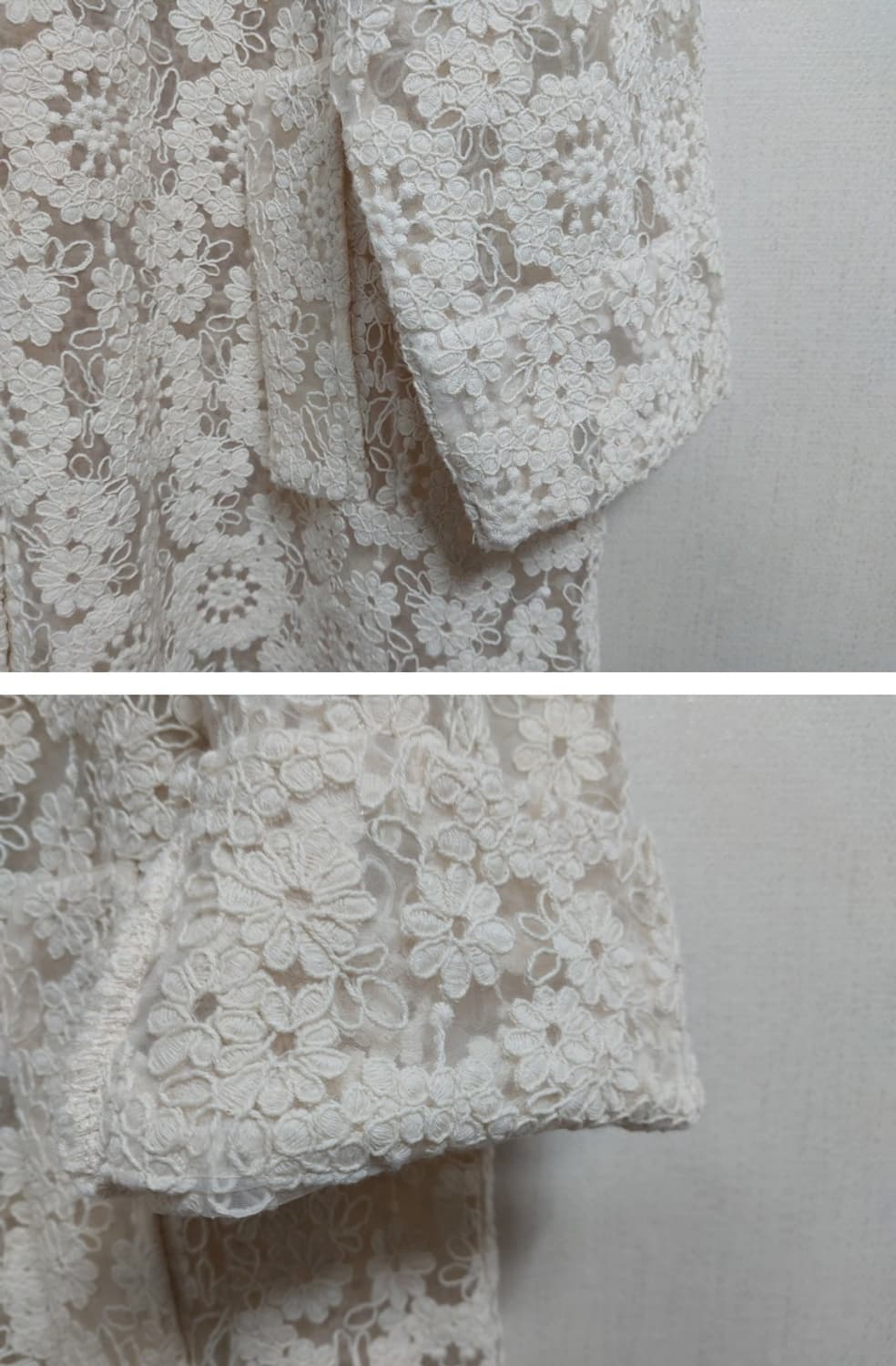 Covergirl 100%면레이스 코트 햅버형 미착 6 상품이미지5