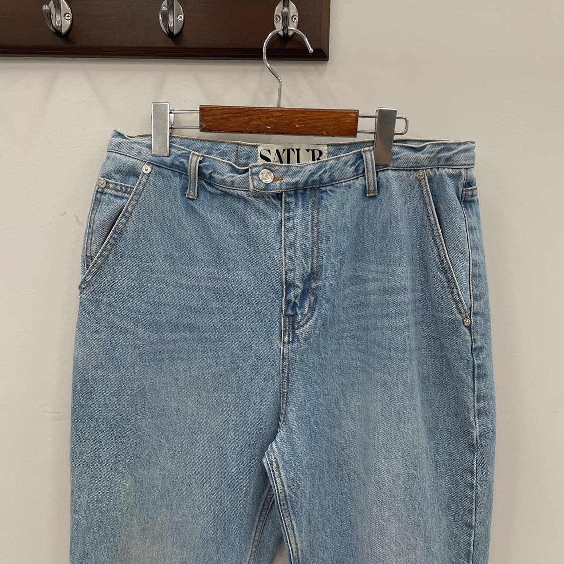 세터 연청 데님 팬츠 XL 상품이미지3