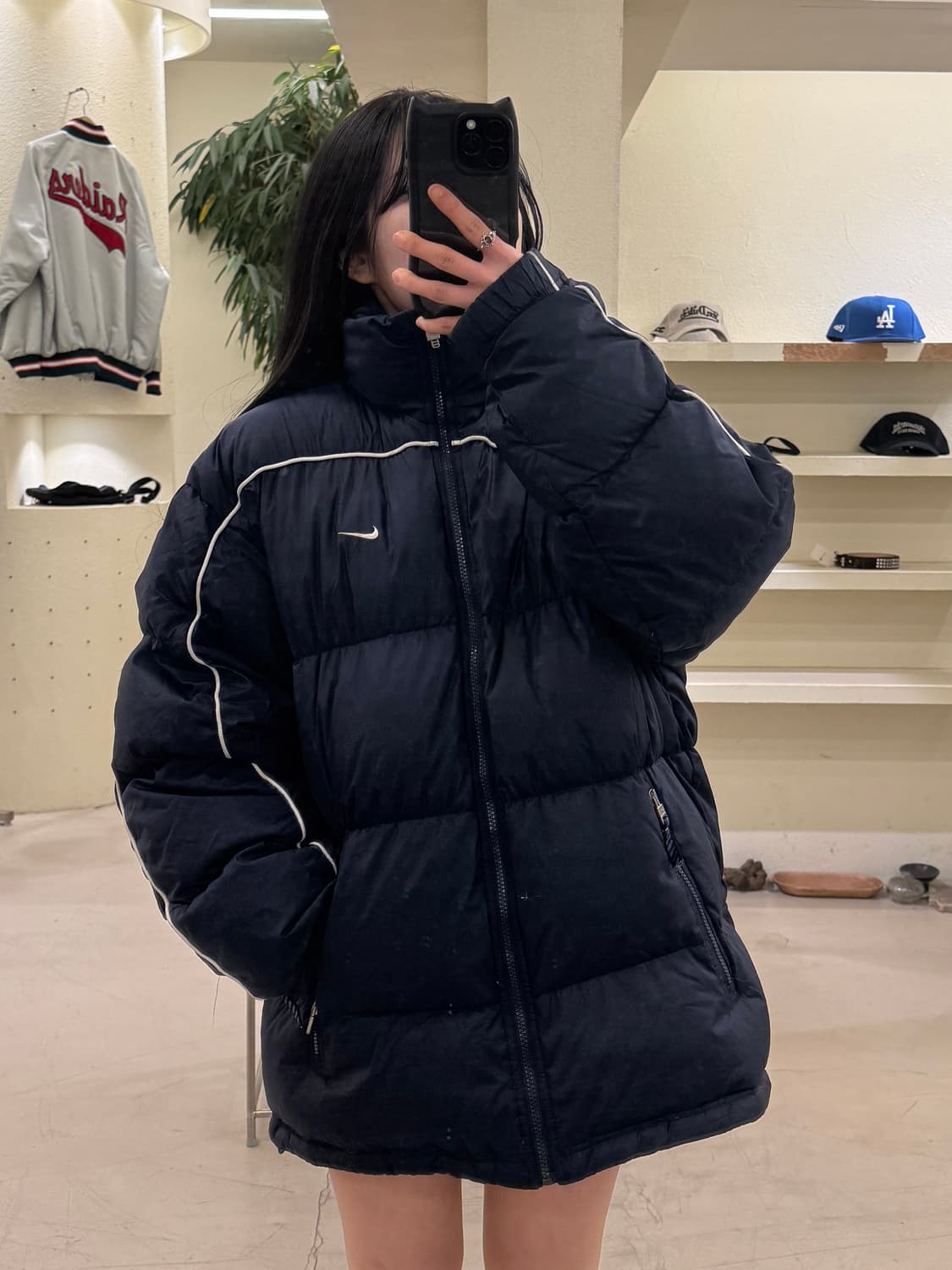 나이키 00s 올드스쿨 덕다운 네이비 패딩 U94 상품이미지1